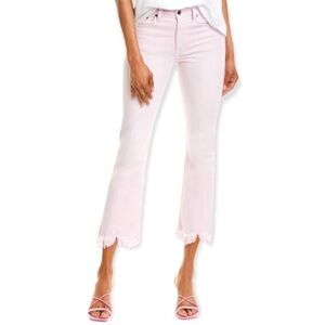 Pistola Women's Pink Frayed Hem Jeans